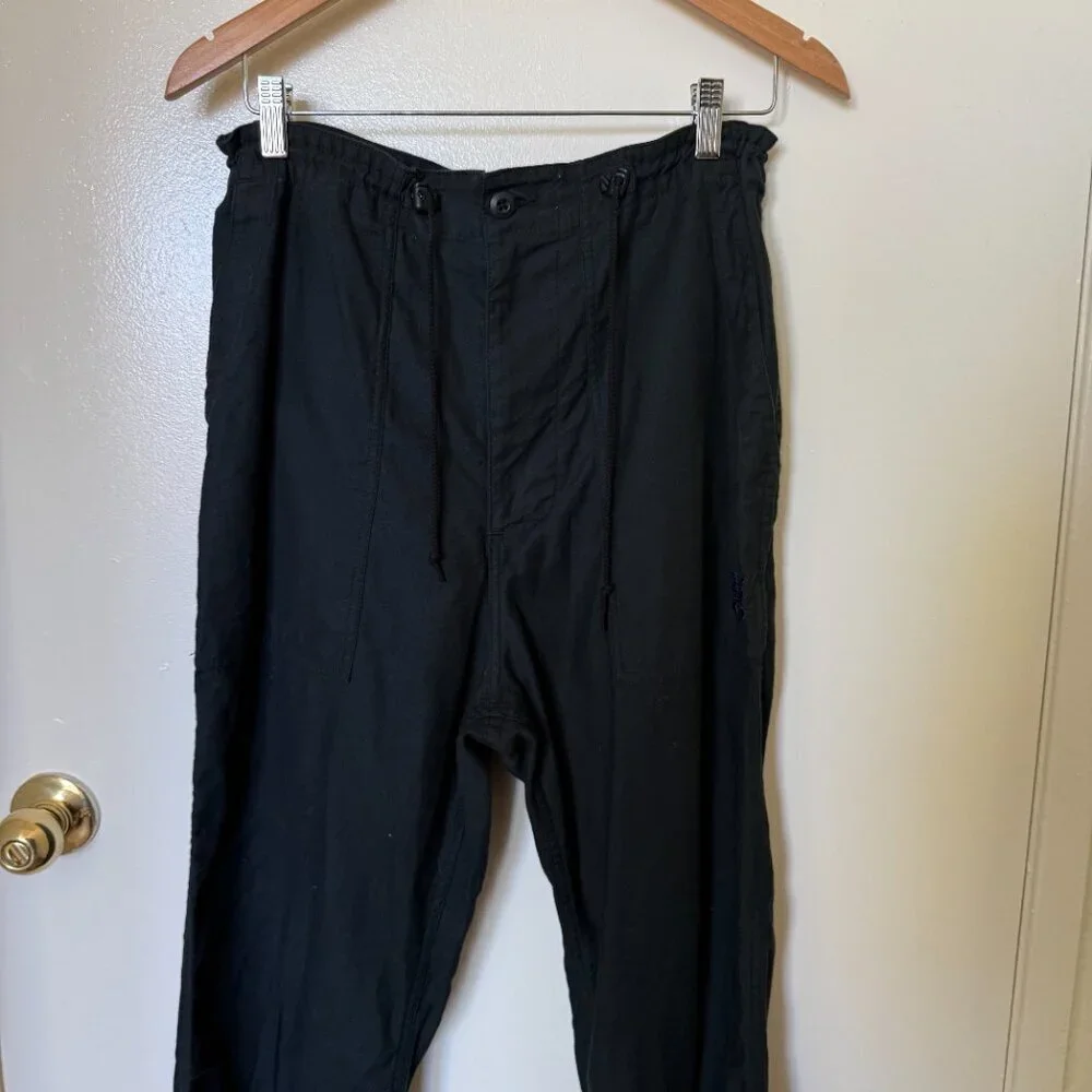 Needles Black String Fatigue Sateen Pants S​​
